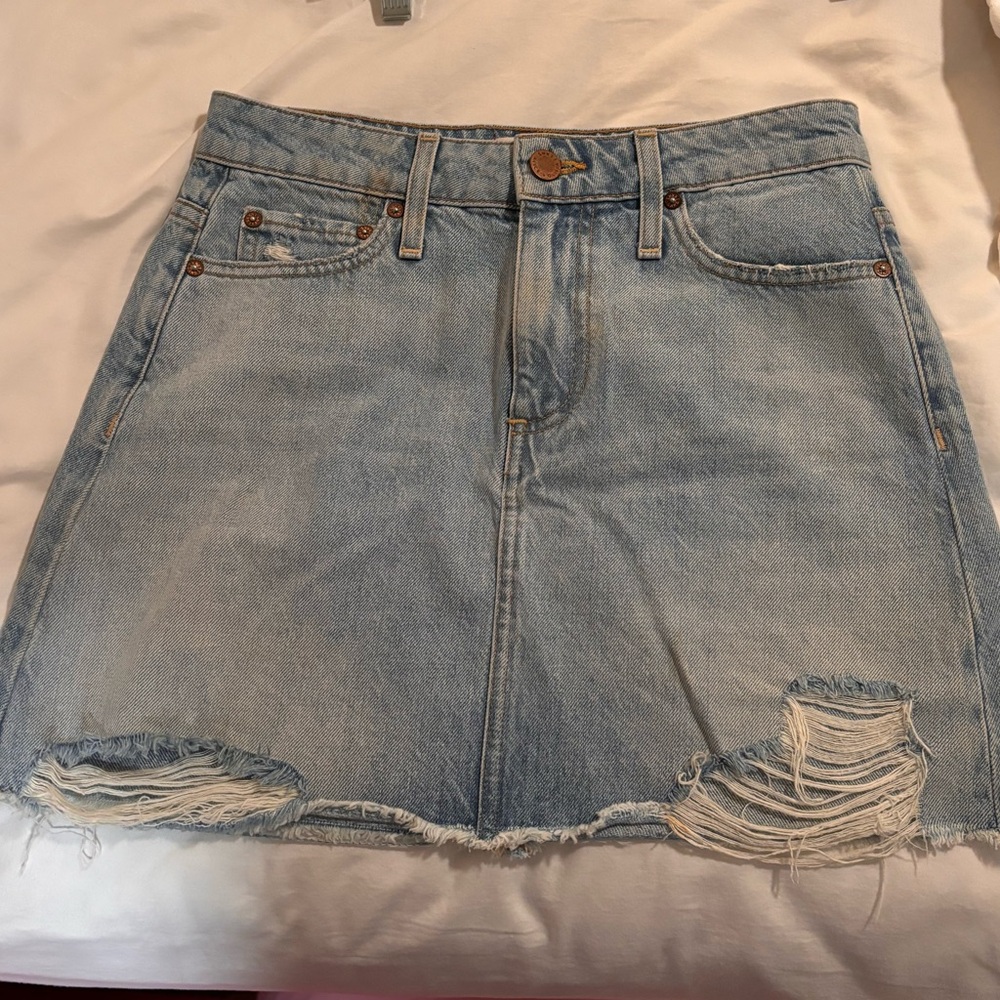 Alice + Olivia Denim Mini Skirt